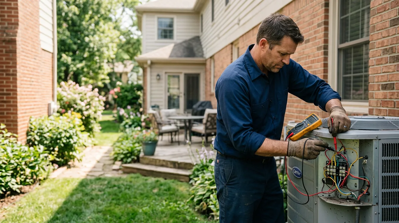 HVAC technician working near Omega, GA